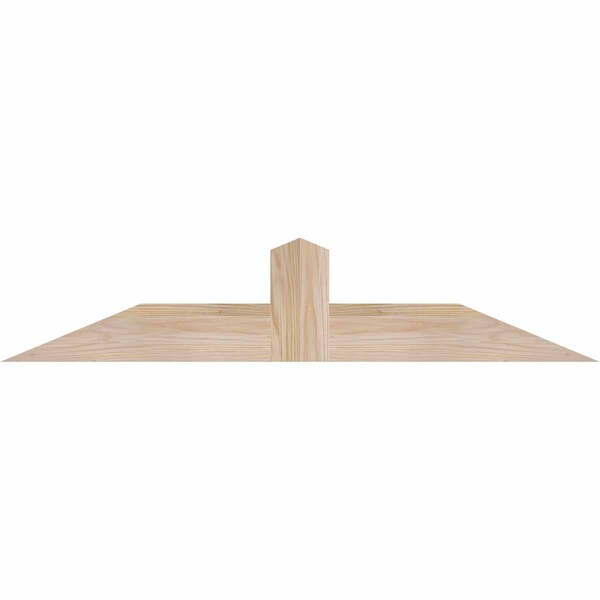 Ekena Millwork Portland Smooth Timber Gable Bracket, Douglas Fir, 36"W x 7"H x 1 1/2"D x 3 1/2"F, 5/12 Pitch GBW036X07X0204POR00SDF - main
